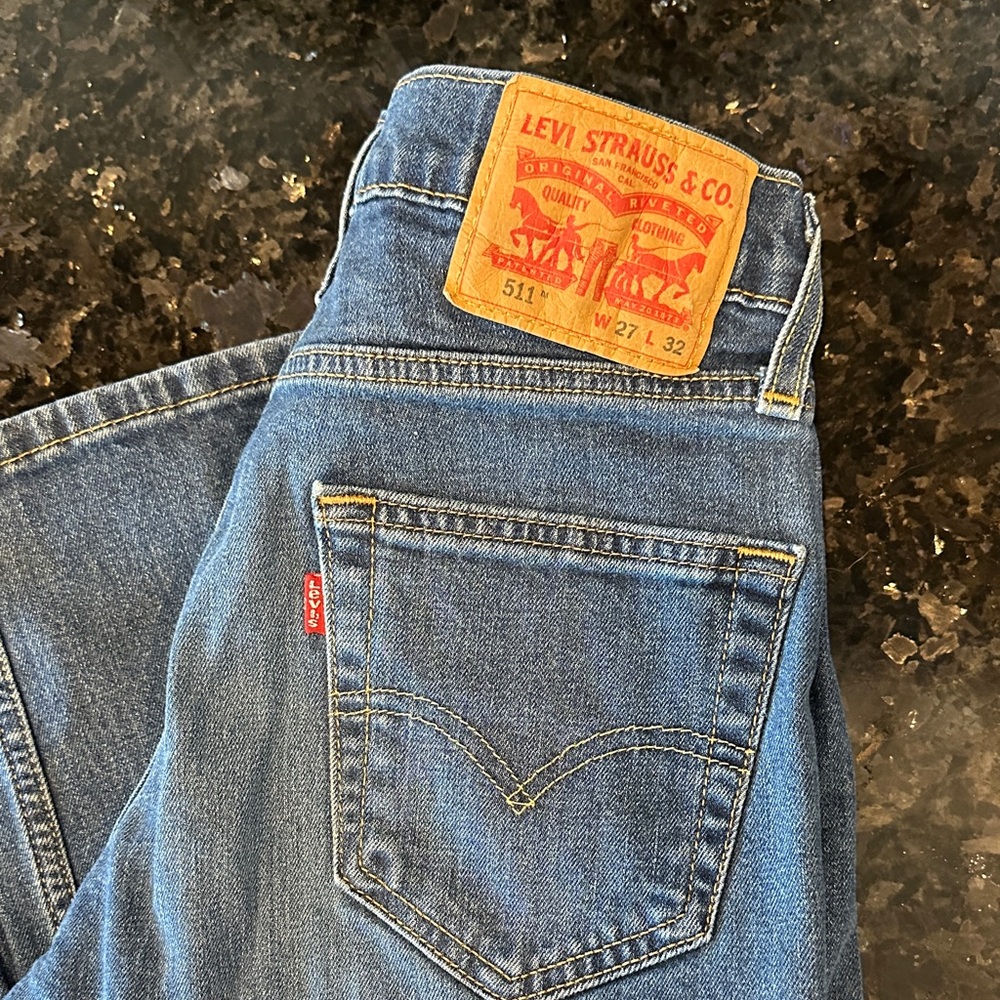 Levi's Slim Fit Denim Jeans - Classic Blue